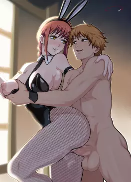 Denji X Bunny Makima by aldharoku | Chainsaw Man