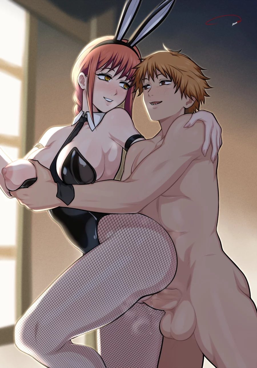 Denji X Bunny Makima by aldharoku | Chainsaw Man Hentai 1