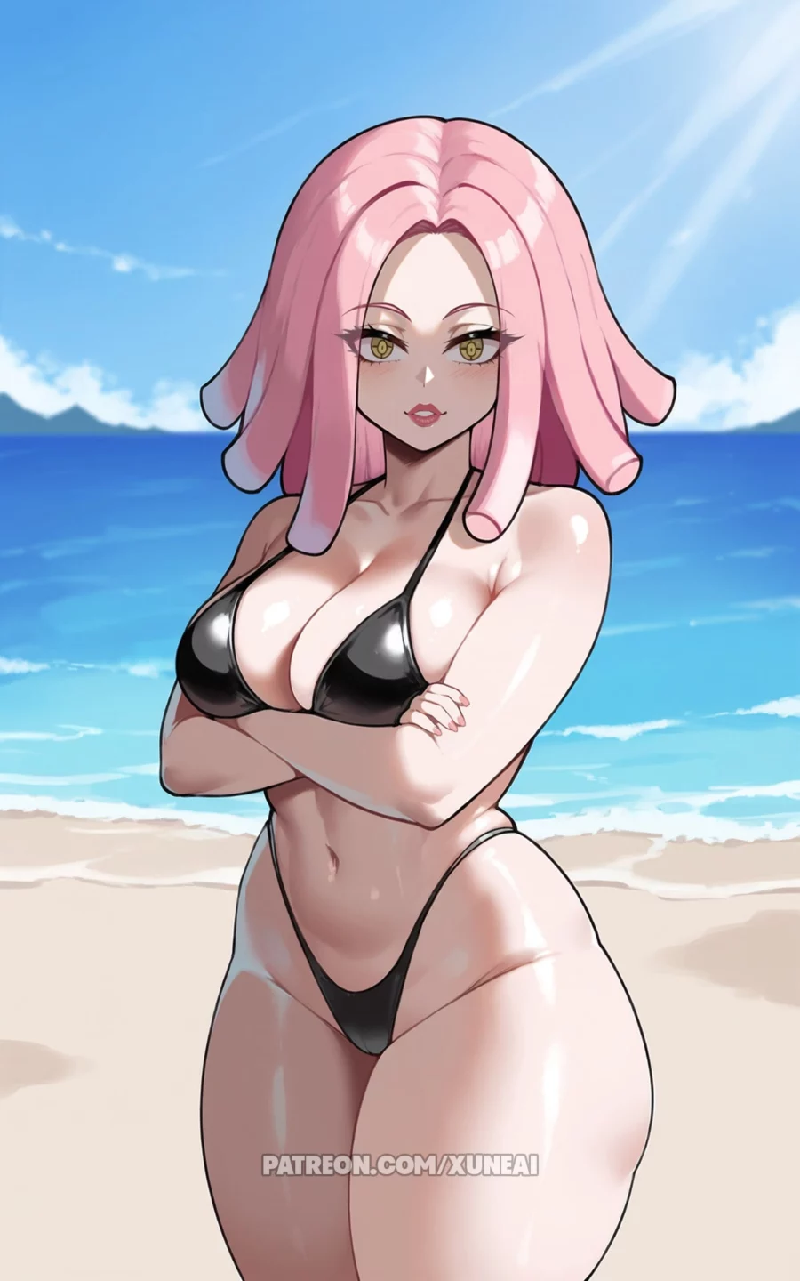 Mei Hatsume Sexy Bikini by Xuneai | My Hero Academia Hentai 1