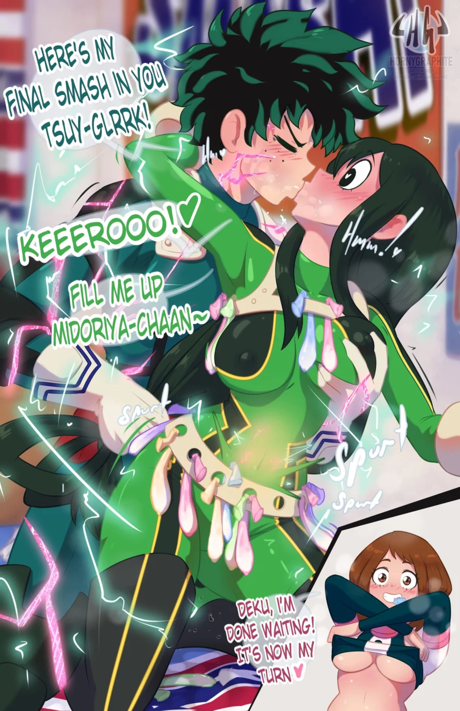 Ochako Uraraka Can't Wait Deku and Tsuyu Asui by hornygraphite | My Hero Academia Hentai 2 Ochako Uraraka Can't Wait Deku and Tsuyu Asui by hornygraphite | My Hero Academia Hentai 1