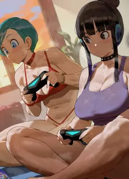 Gamer Girl Bulma and ChiChi by Shexyo | Dragon Ball