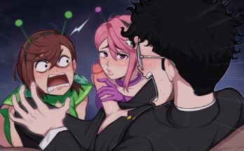 Momo Ayase and Aira Shiratori in Okarun’s Wet Dream by afrobull | Dandadan