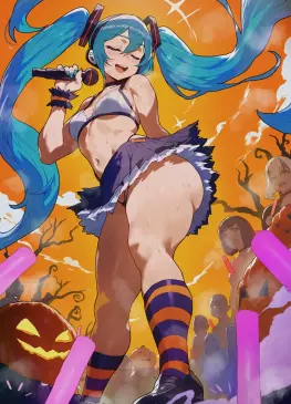 Hatsune Miku Halloween Gooner Concert by shexyo | Vocaloid