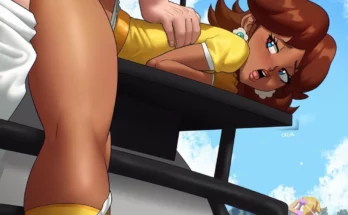 Luigi X Daisy Quickie In Golf Cart by echosaber | Mario