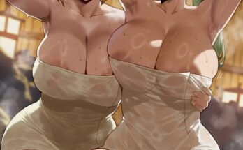 Onsen Busty Combo Nobara and Maki Zenin by shexyo | Jujutsu Kaisen