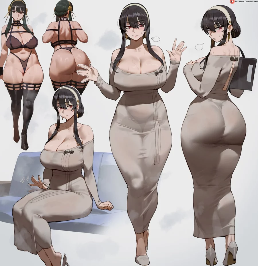 Yor Forger Sexy Dress by Shexyo | Spy X Family Hentai 1 Yor Forger Sexy Dress by Shexyo Spy X Family