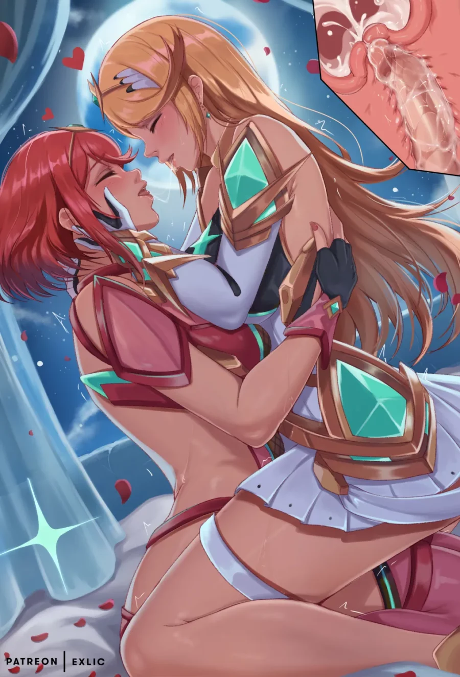 Futa Pyra X Mythra by exlic | Xenoblade Hentai 1 Futa Pyra X Mythra by exlic Xenoblade