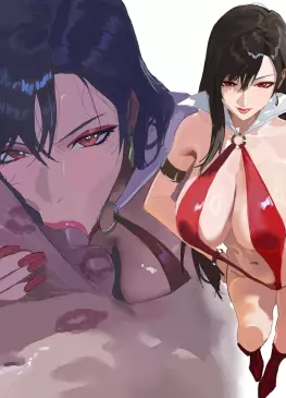 Tifa as Vampirella Sucking Your Balls by hintobento | Final Fantasy