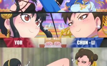 Yor Briar Vs Chun-Li in Loid’s Bedroom by hornygraphite | Spy X Family and Street Fighter