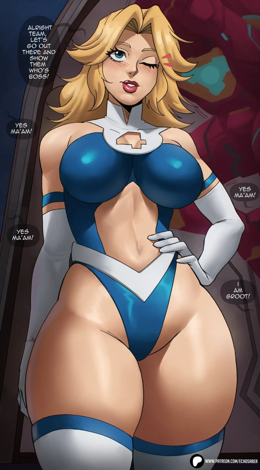 Sue Storm (Invisible Woman) Classic Costume – Echosaber – Marvel Rivals