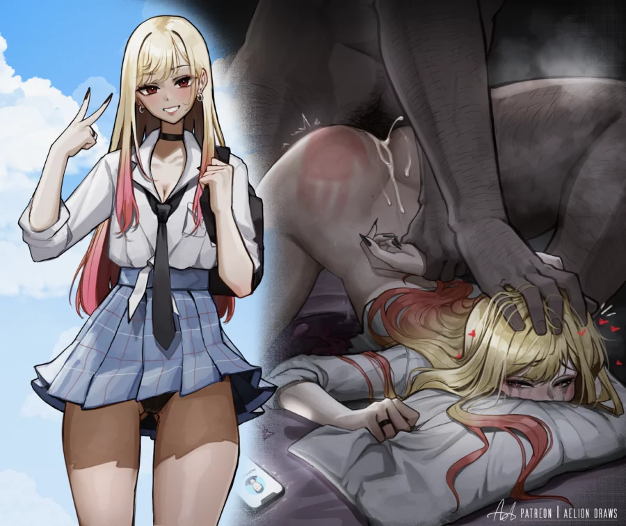 Marin Kitagawa Night Life by Aelion Draws – My Dress-up Darling