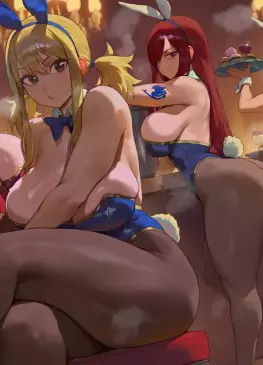 Easter Bunny Mirajane Strauss, Lucy Heartfilia, Erza Scarlet and Cana Alberona by Shexyo – Fairy Tail