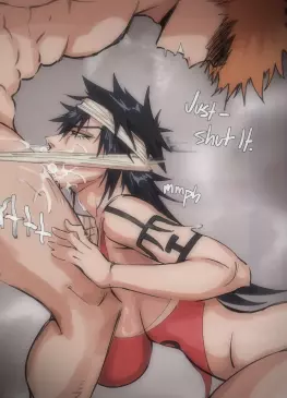 Ichigo Fucking Kūkaku Shiba’s Face by kumkwat art – Bleach