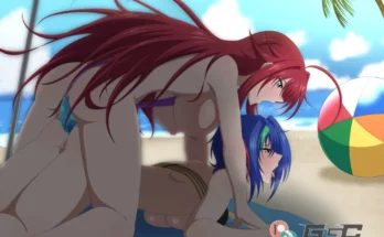 Rias Gremory X Xenovia Quarta Beach Sex by GGC – High School DXD