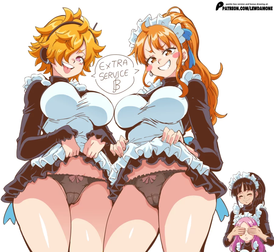 Maid Vegapunk Lilith and Nami Extra Menu by Lewdamone – One Piece