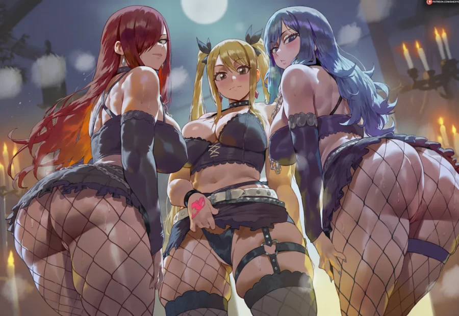 Goth Girl Erza, Lucy and Juvia by Shexyo – Fairy Tail Hentai 1 Goth Girl Erza, Lucy and Juvia by Shexyo – Fairy Tail