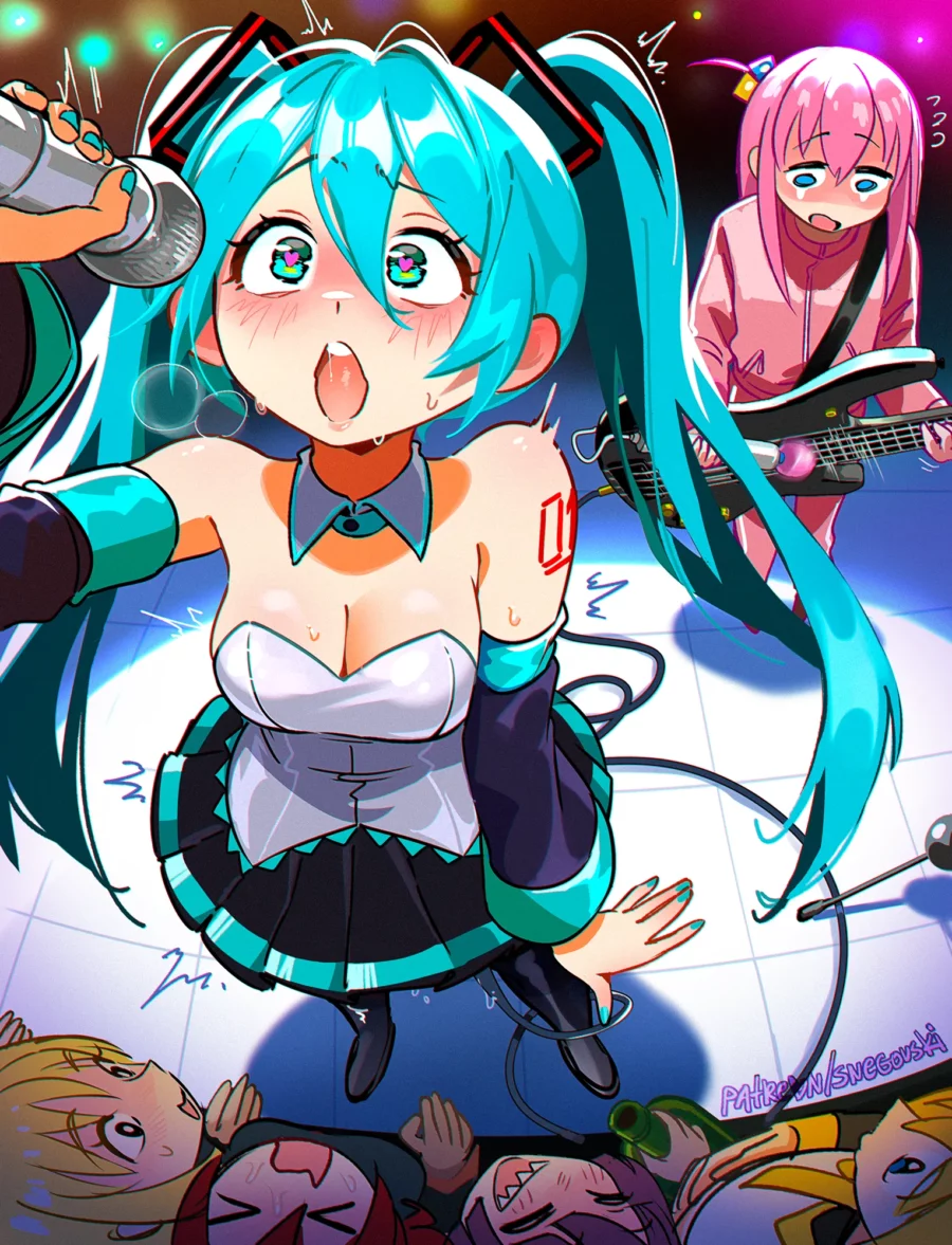 Gotoh Hitori and Miku Blash Perfomance by Snegovski – Vocaloid X Bocchi The Rock!