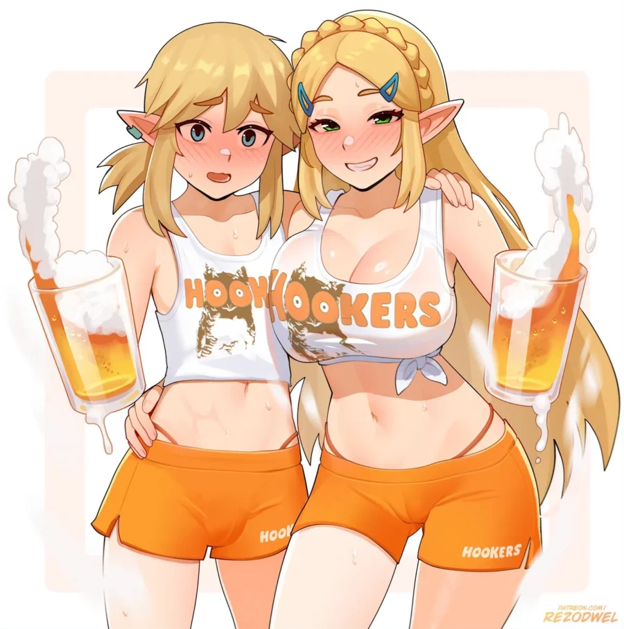 Link and Princess Zelda Hooers by Rezodwel – The Legend of Zelda