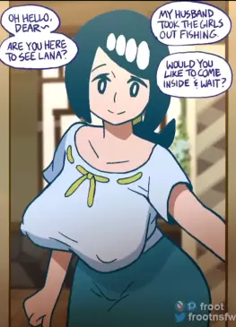 Waiting With Lana’s Mother by Mossyfroot – Pokemon