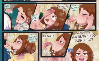 Izuku Midoriya X Ochako Uraraka by Hornygraphite – Boku No Hero Academia