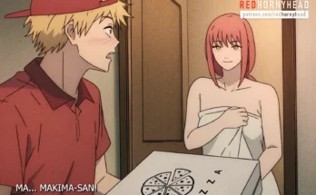 Denji X Makima Order Pizza by Redhornyhead – Chainsaw Man