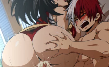 Momo Yaoyorozu X Shouto Todoroki by Kaw3r – My Hero Academia