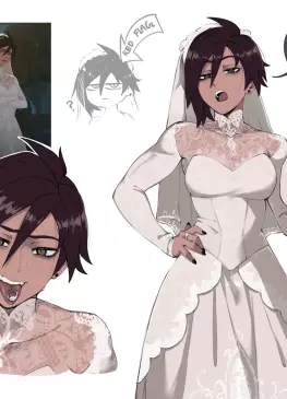 Invisigal in Wedding Dress by Masoq095 – Dispatch (Game)