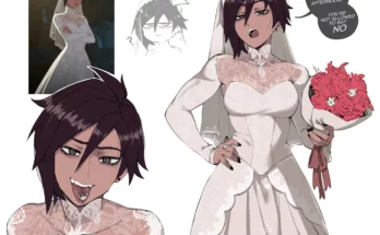 Invisigal in Wedding Dress by Masoq095 – Dispatch (Game)