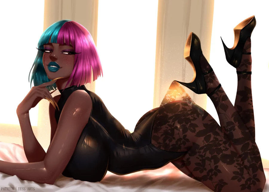 Prism Lace Pantyhose Hooked on Heel Meme by Yessarts – Dispatch (Game) Hentai 1 Prism Lace Pantyhose Hooked on Heel Meme by Yessarts – Dispatch (Game)