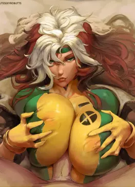 Rogue Bodysuit Paizuri by Cutesexyrobutts – Marvel