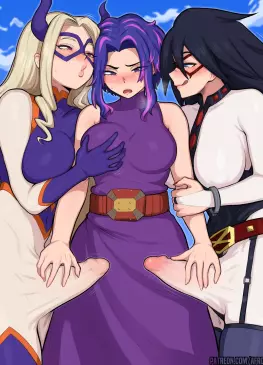 Mount Lady X Lady Nagant X Midnight by Afrobull – My Hero Academia
