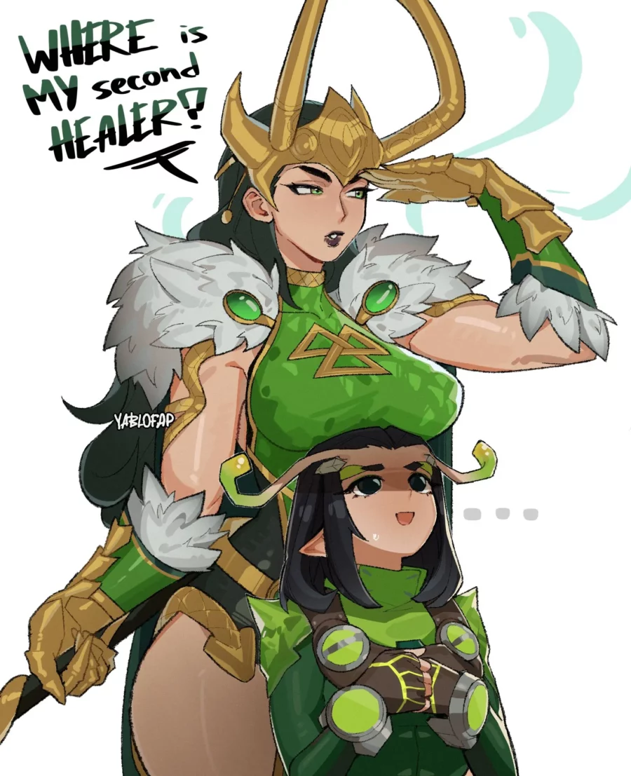 Lady Loki X Mantis by Yablofap - Marvel Rivals