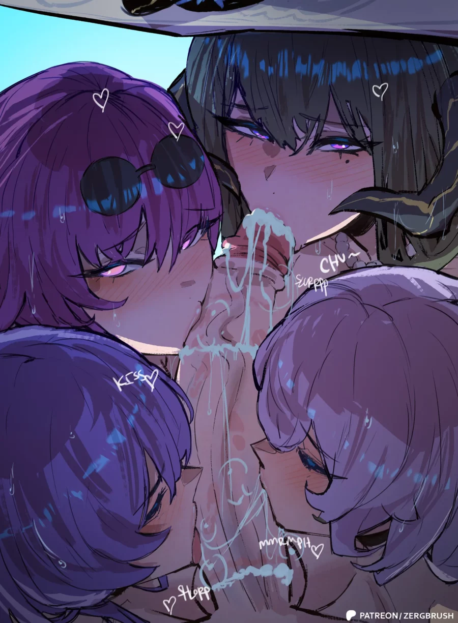 Caelus X Acheron X Black Swan X Kafka X The Dahlia X Trailblazer by Zergbrush - Honkai Star Rail 2