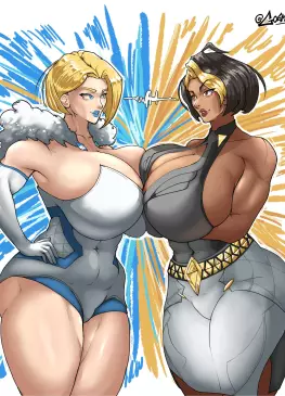 Domina Vs Emma Frost by Goemongrin – Overwatch X Marvel Rivals