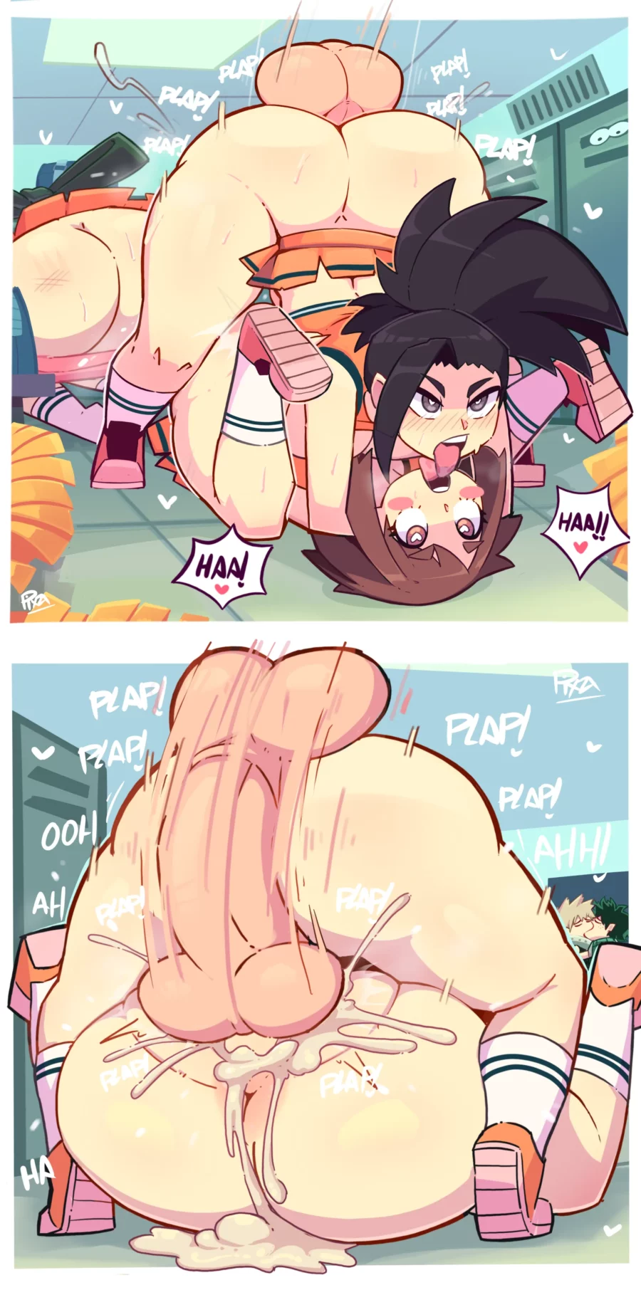 Momo Yaoyorozu X Ochako Uraraka by Pixzapix - My Gay Academia Hentai 1 Momo Yaoyorozu X Ochako Uraraka by Pixzapix - My Gay Academia