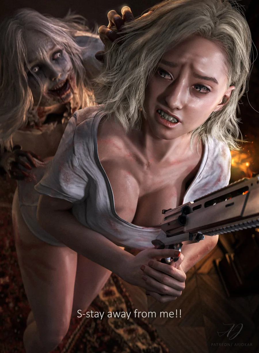 Grace Ashcroft X Selena Corey by Jokar - Resident Evil