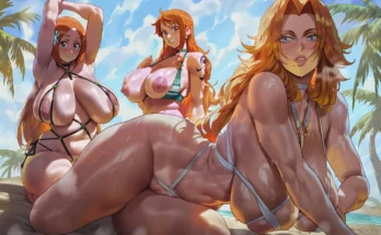 Orihime, Nami and Rangiku by Shexyo – One Piece X Bleach