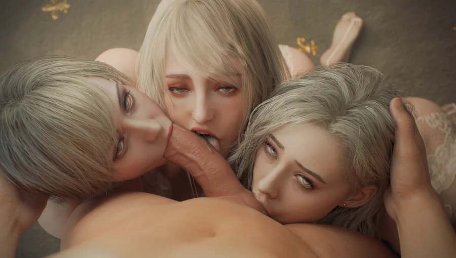 Sherry Birkin, Ashley Graham and Grace Ashcroft by Fugtrup - Resident Evil Requiem 2