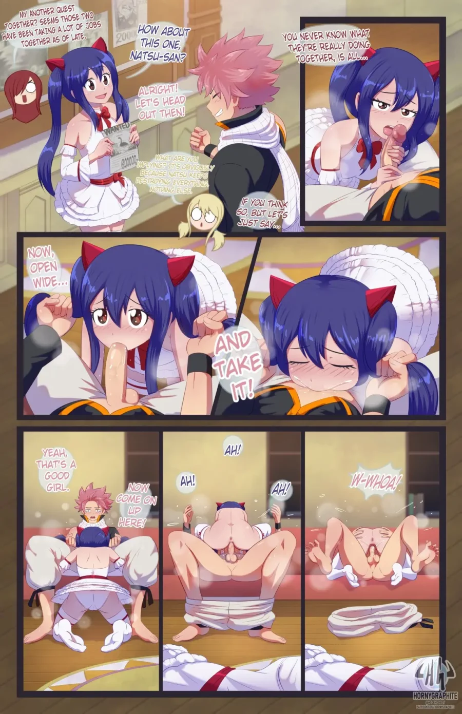 Natsu Dragneel X Wendy Marvell by Hornygraphite - Fairy Tail 1