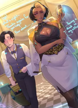 A Drink With Domina by Mrhernandrawings - Overwatch 1
