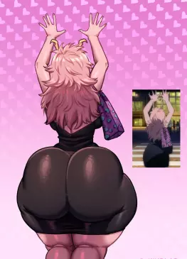 Mina Ashido Time-Skip Is Thick Mommy in Tight Dress by Kindlad – My Hero Academia