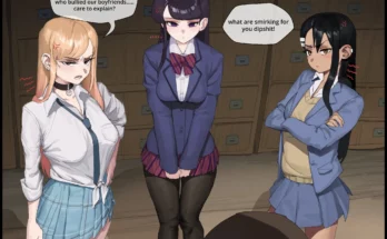 Marin, Komi and Nagatoro Confront The Bully by Wjs07 – Crossover