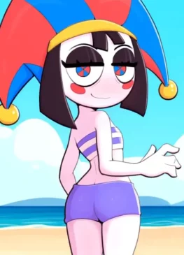 Pomni at The Beach! by BnBigus – The Amazing Digital Circus