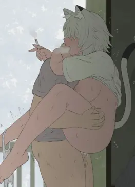 Yani Neko Sex and Cigarette by Fuzzlogik – Chainsmoker Cat